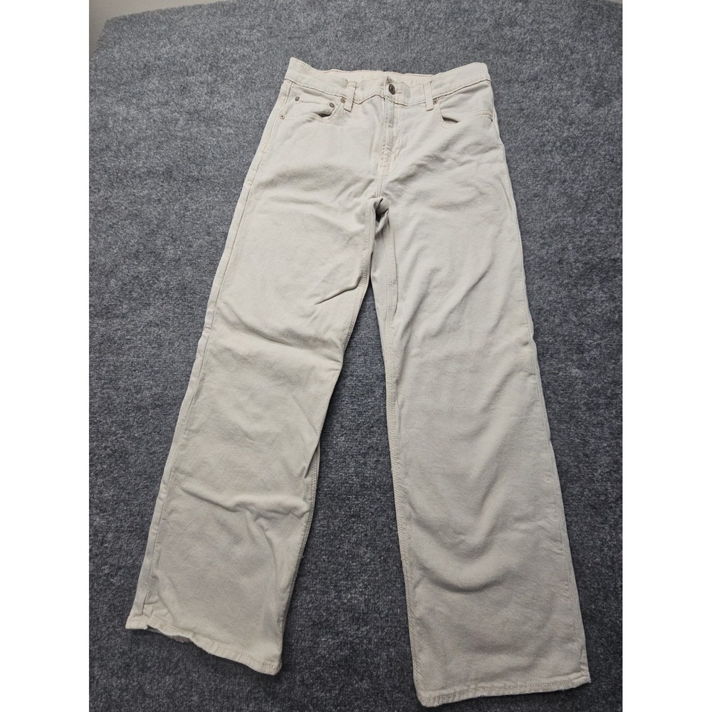 American Eagle Stretch Stove Pipe Jeans Women's 8(32x31) White "STAIN"